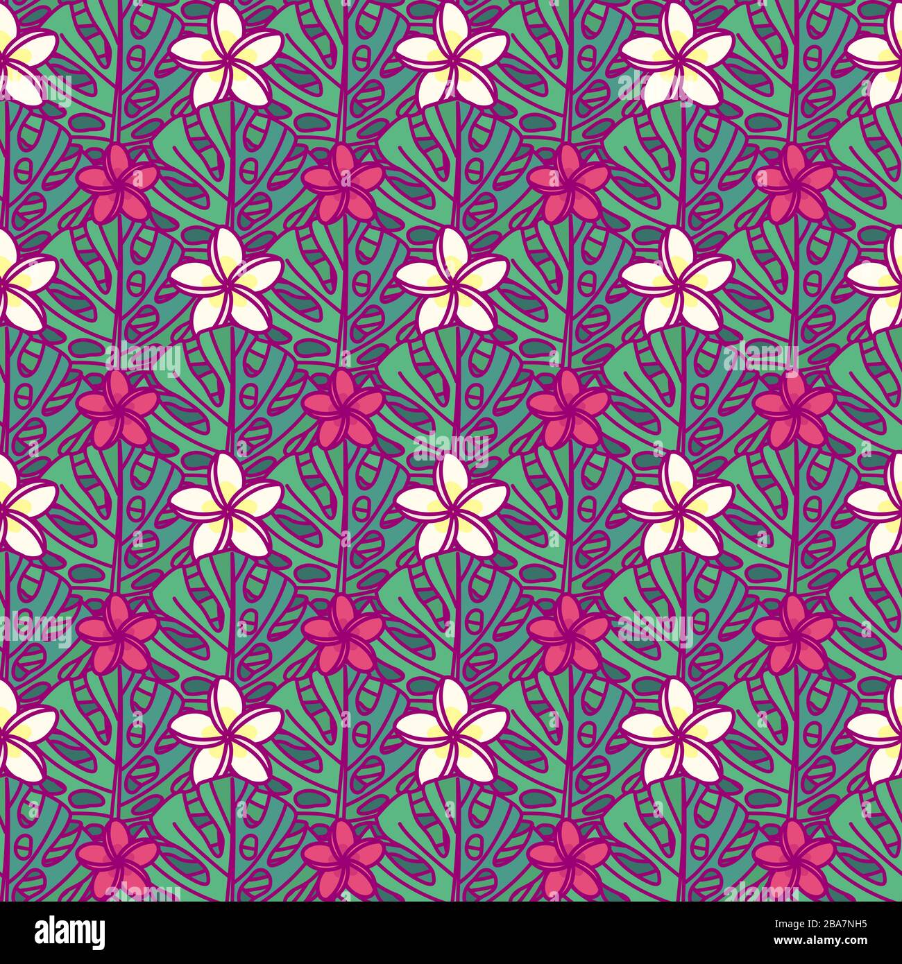vector cute seamless pattern art for kids Stock Vector Image & Art - Alamy