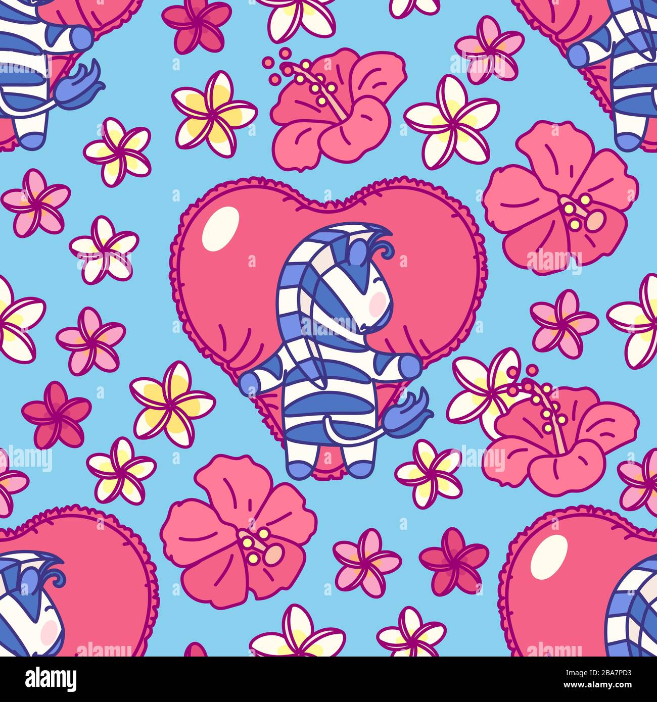 vector cute seamless pattern art for kids Stock Vector Image & Art - Alamy