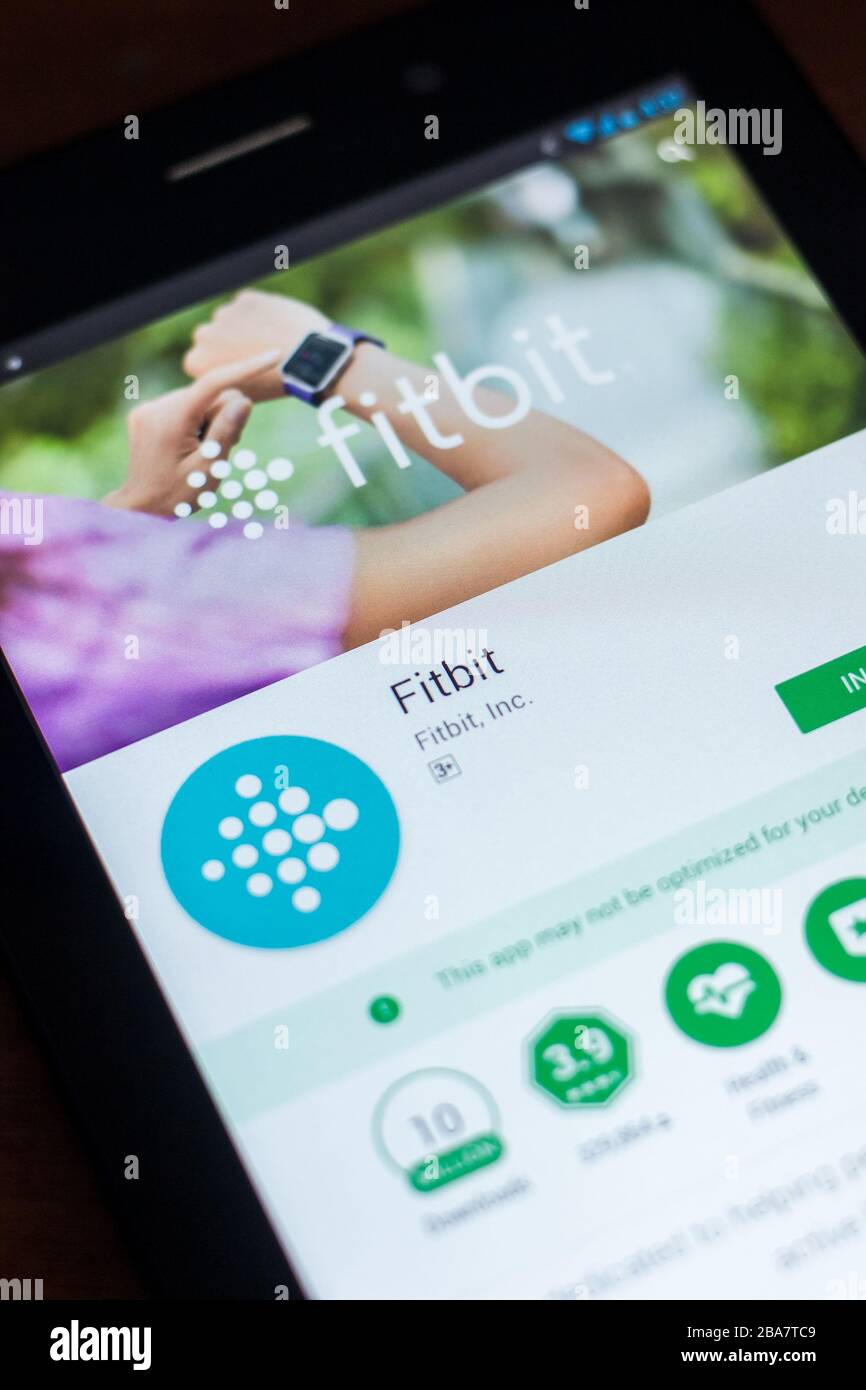 Fitbit logo hi-res stock photography and images - Page 2 - Alamy, image size:866x1390