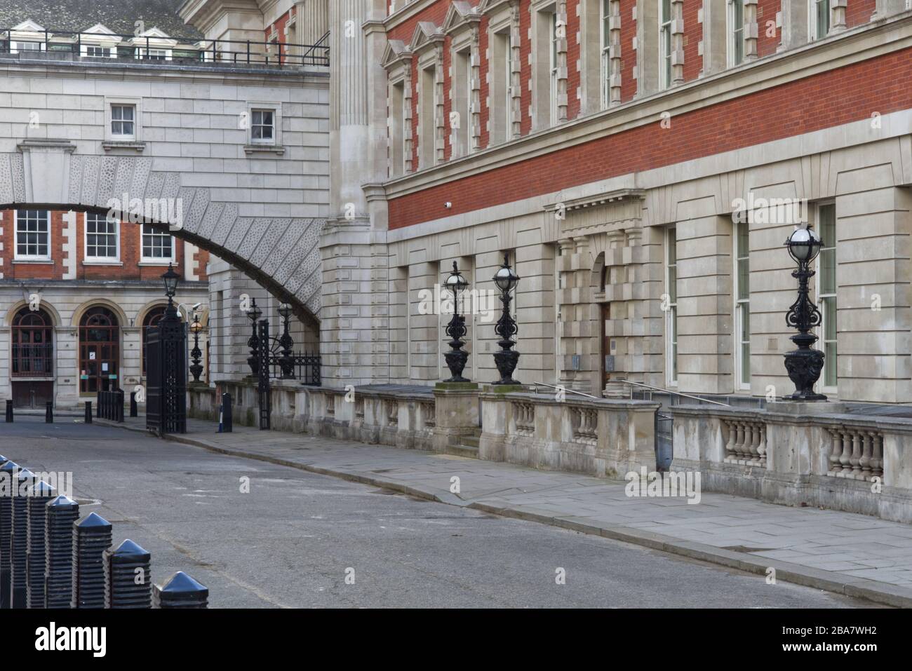 empty streets of London amid the outbreak of covid 19 Stock Photo
