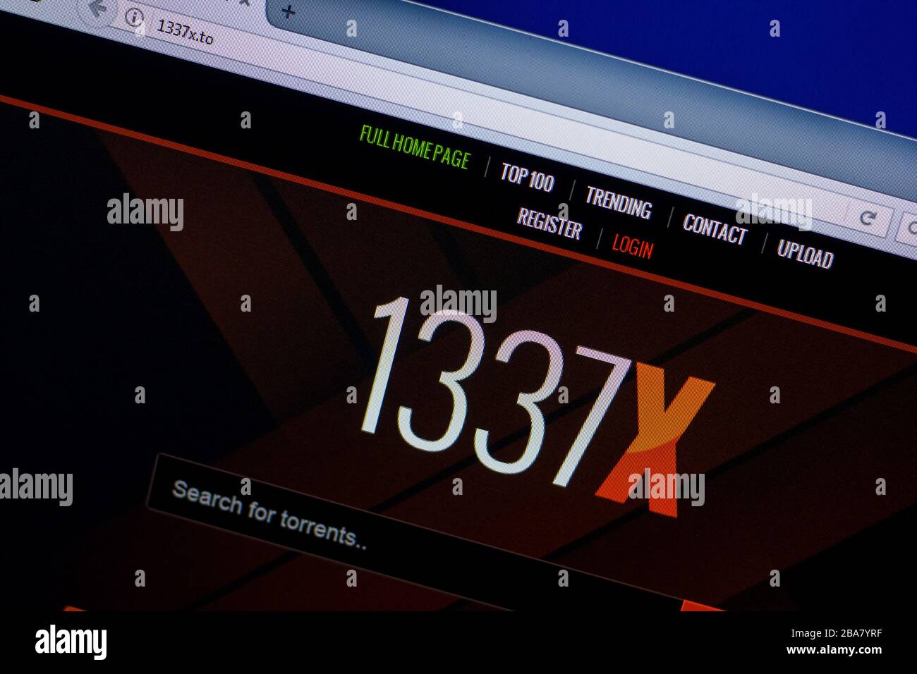 aktivitet pige emulsion Ryazan, Russia - April 16, 2018 - Homepage of 1337x website on the display  of PC, url - 1337x.to Stock Photo - Alamy
