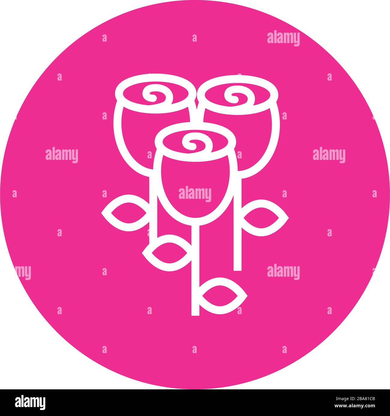 garden roses flowers block and line icon Stock Vector Image & Art - Alamy