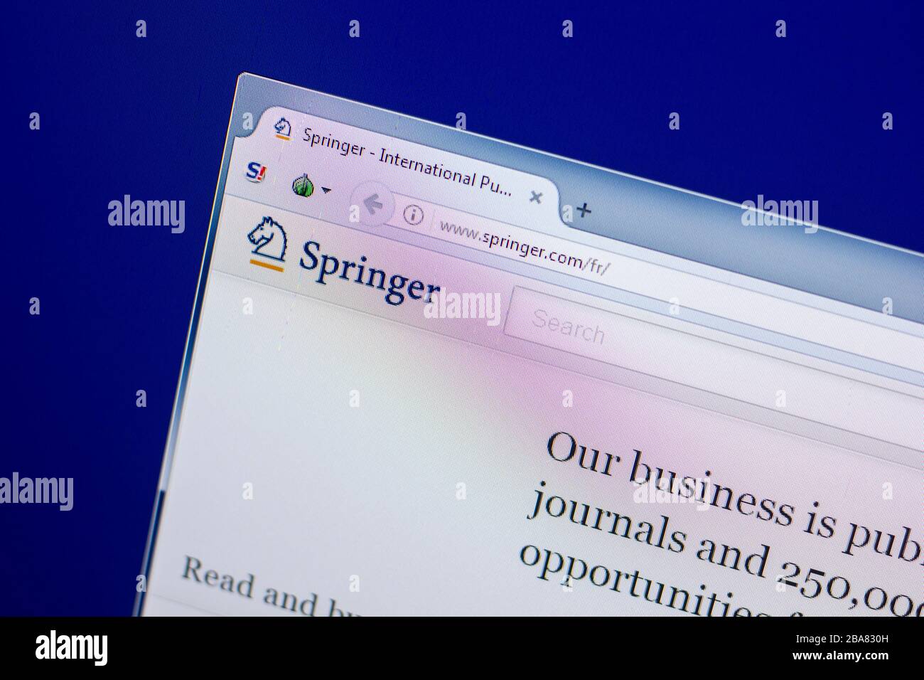 Springer logo hi-res stock photography and images - Alamy