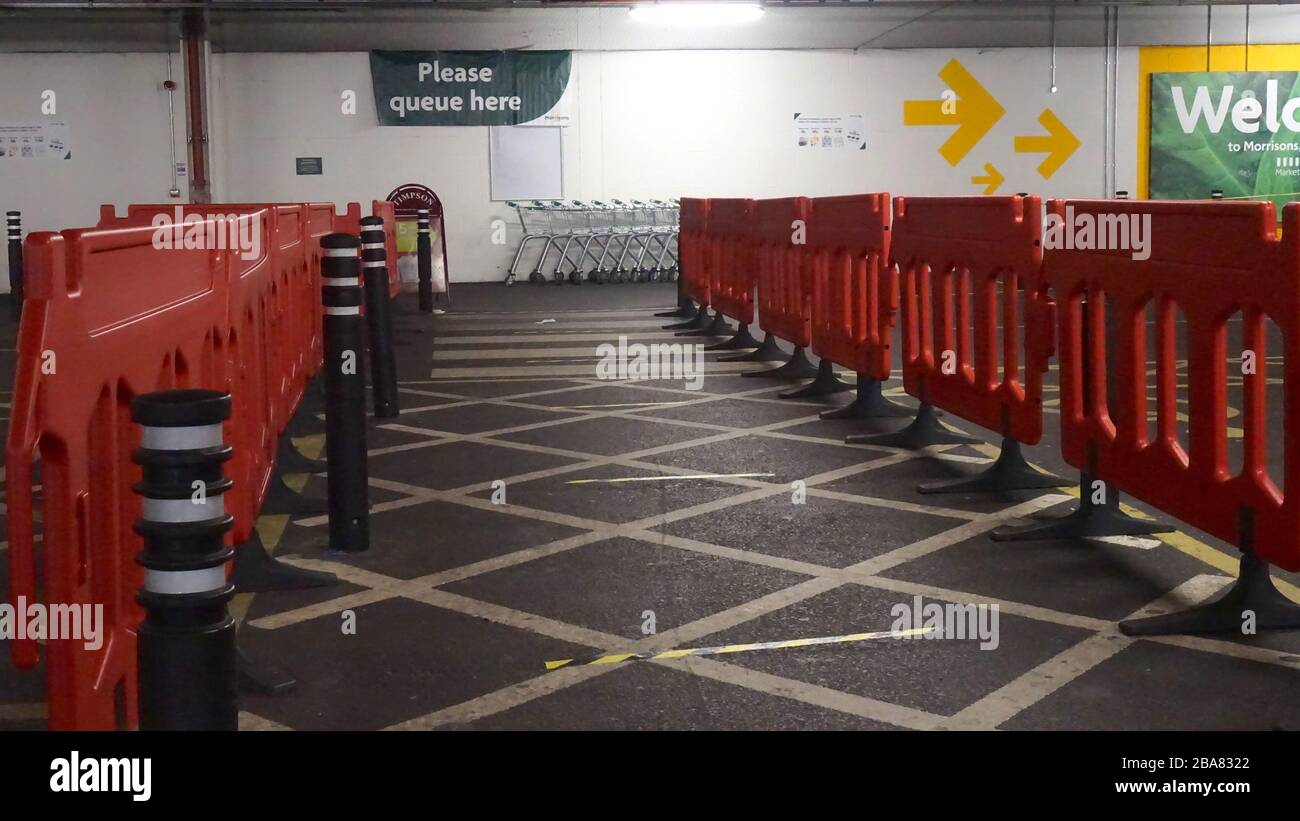 Morrisons car park in Colindale, London, United Kingdom Stock Photo Alamy