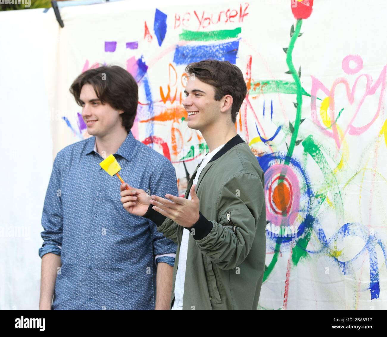 Breaking The Chains Foundation and Serena Laurel present 'Elements of Expression' celebrating NED Awareness Week at The Artists Project in Los Angeles, California on February 23, 2020 Featuring: Gerad Hopkins, Alex Whitehouse Where: Los Angeles, California, United States When: 24 Feb 2020 Credit: Sheri Determan/WENN.com Stock Photo