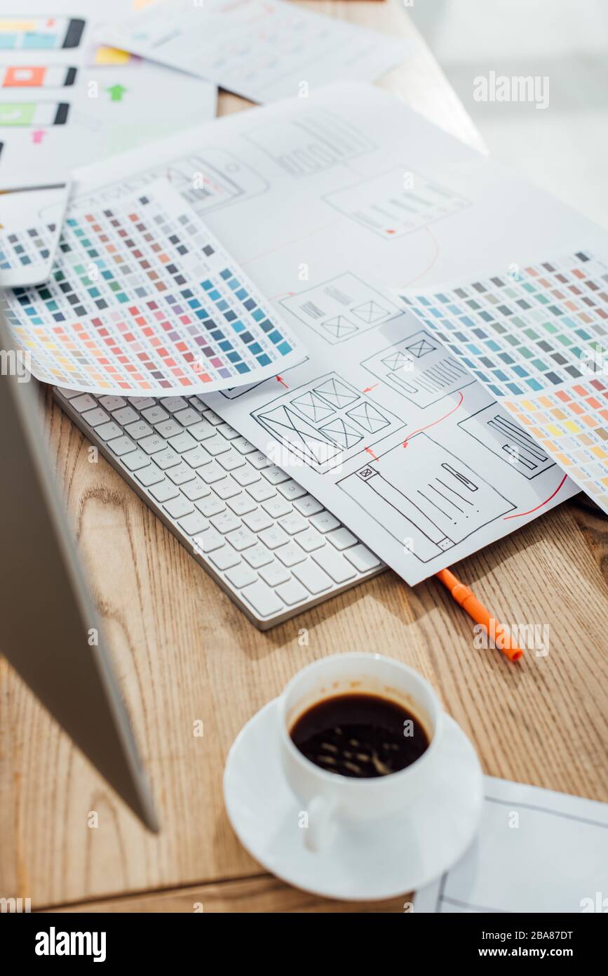 Computer color palettes hi-res stock photography and images - Alamy