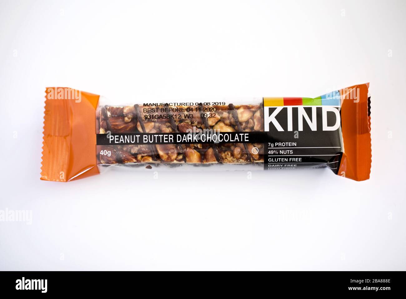 KIND Peanut Butter Dark Chocolate Bar Stock Photo Alamy