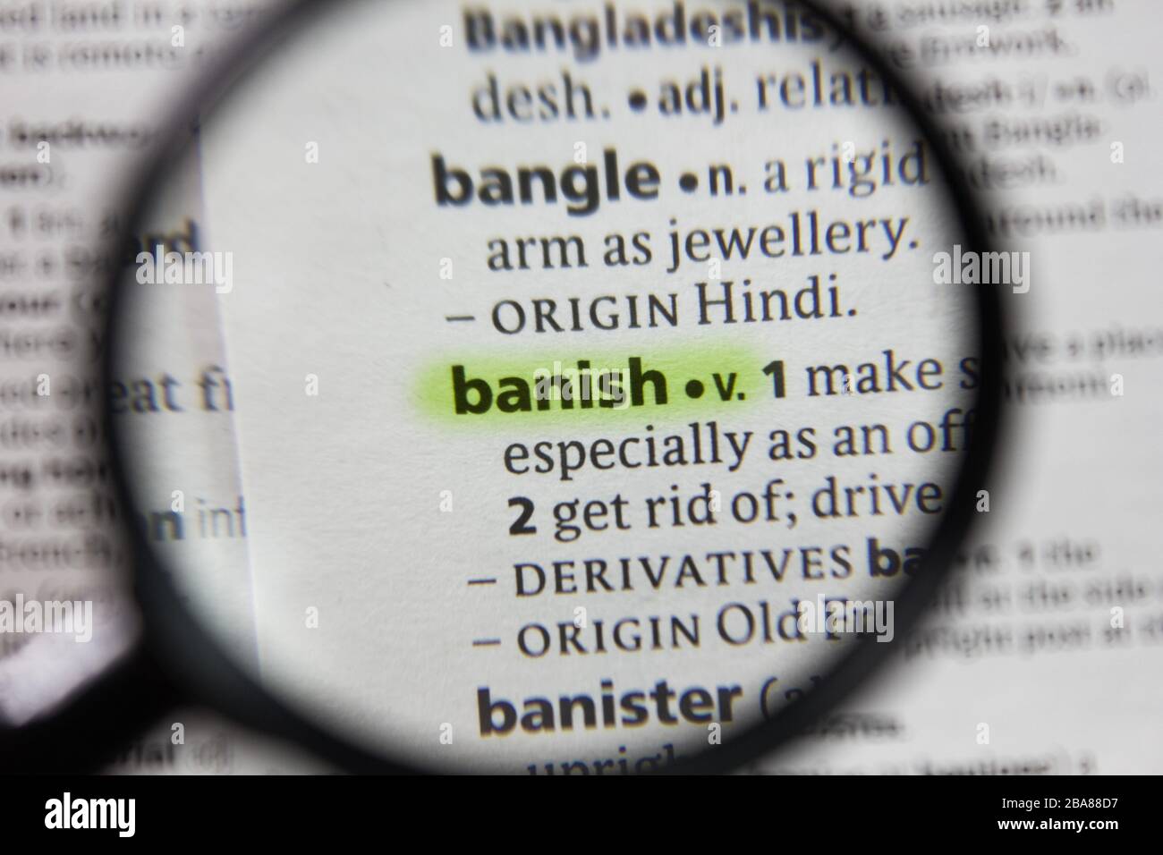 Banish hi-res stock photography and images - Alamy