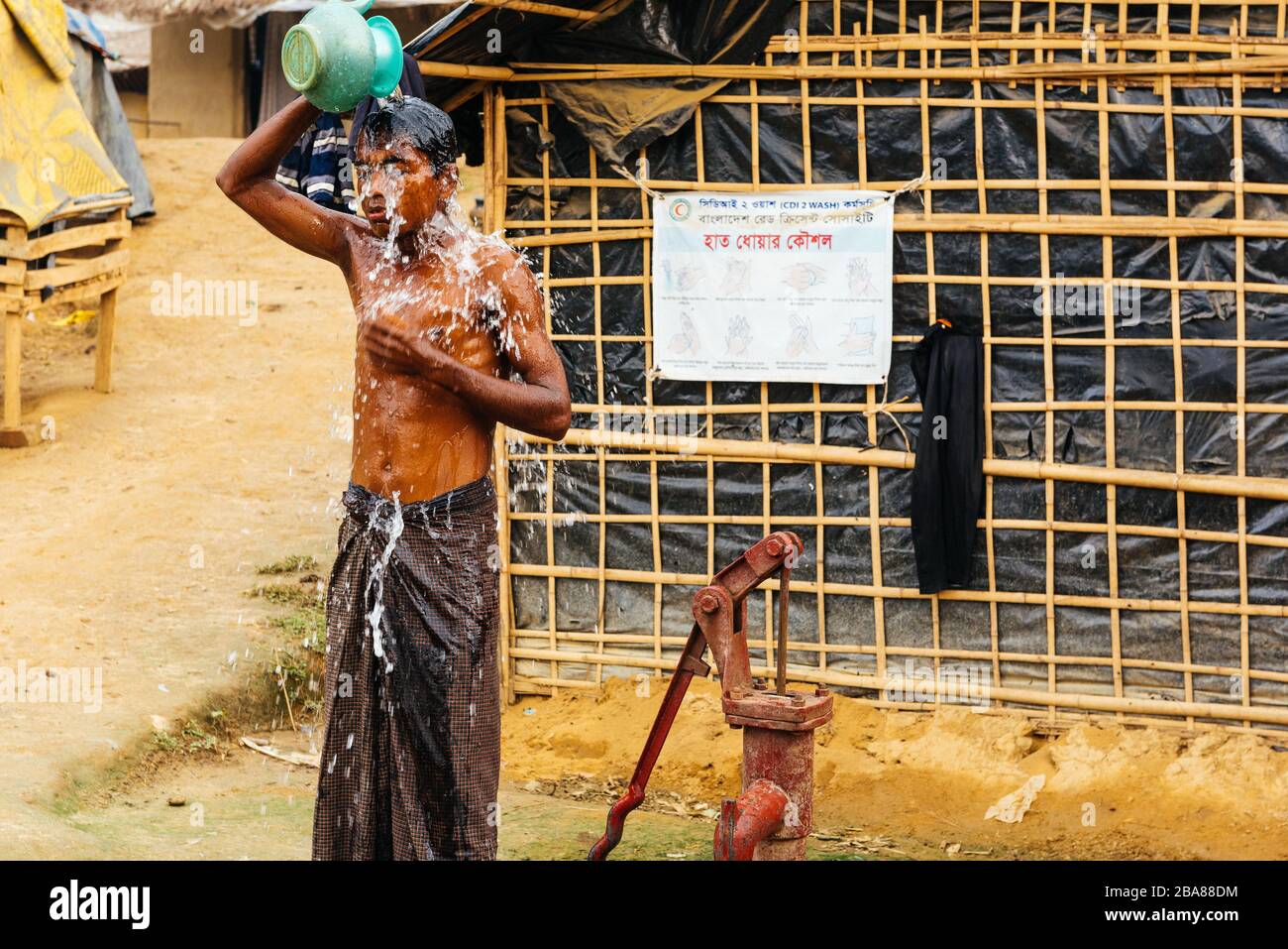 Rohingyas in Bangladesh Stock Photo