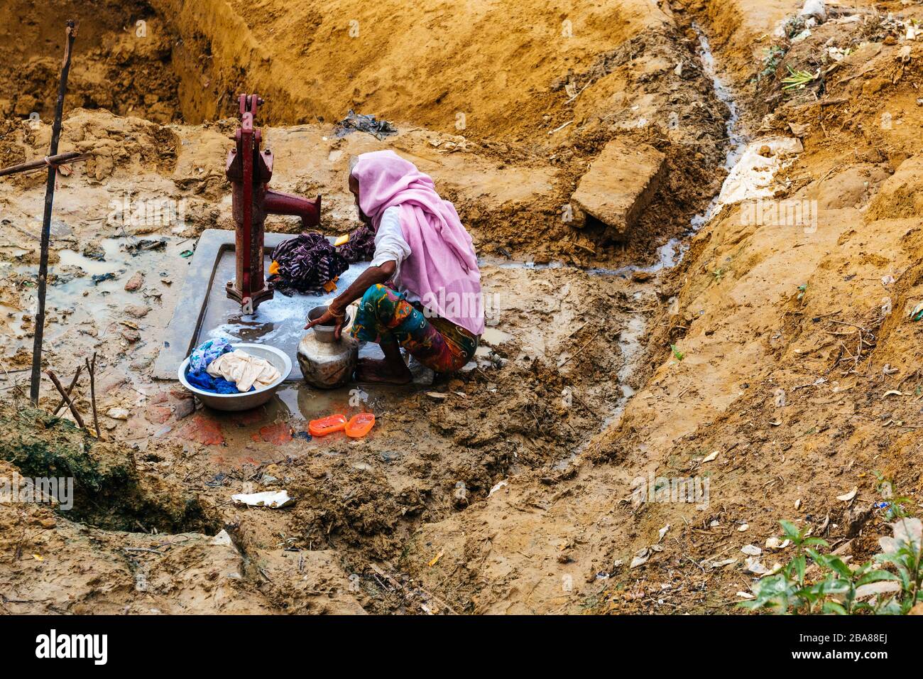 Rohingyas in Bangladesh Stock Photo