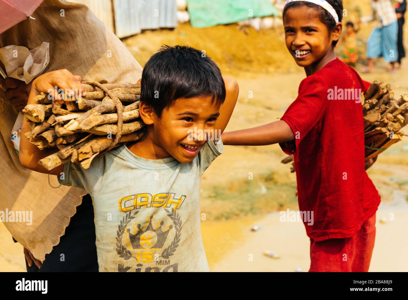 Rohingyas in Bangladesh Stock Photo