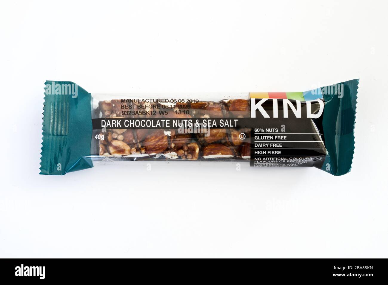 KIND Dark Chocolate Nuts & Sea Salt Bar Stock Photo Alamy