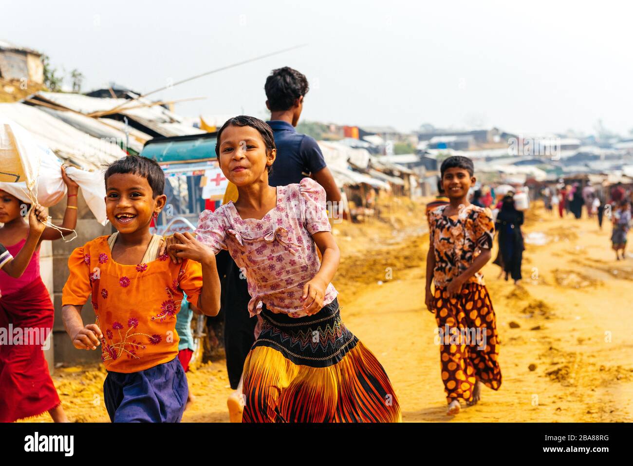 Rohingyas in Bangladesh Stock Photo