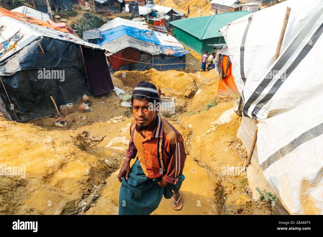 Rohingyas in Bangladesh Stock Photo