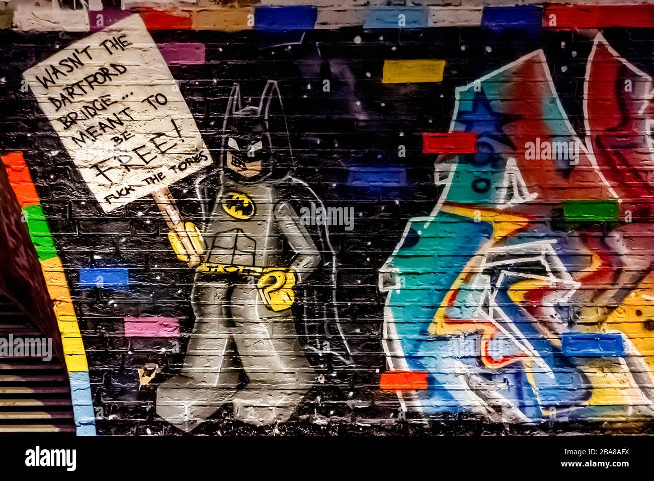 Lego Batman Graffiti Art Leake Street The Tunnel Stock Photo Alamy Lego Batman Graffiti Art Leake Street The Tunnel Stock Photo Alamy
