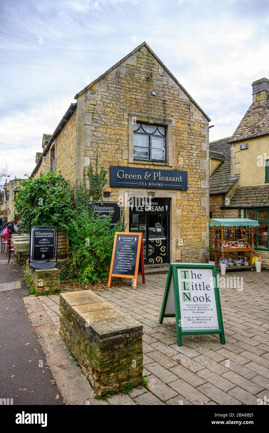 BOURTON ON THE WATER, UK October 28, 2019 traditional artisans tea