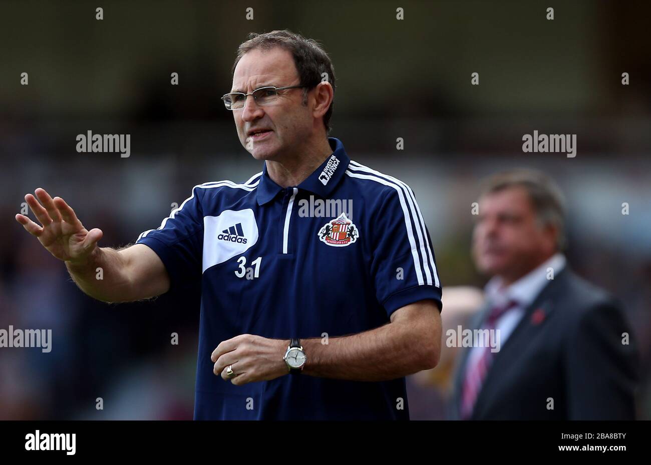 Sunderland's manager Martin O'Neill on the touchline Stock Photo