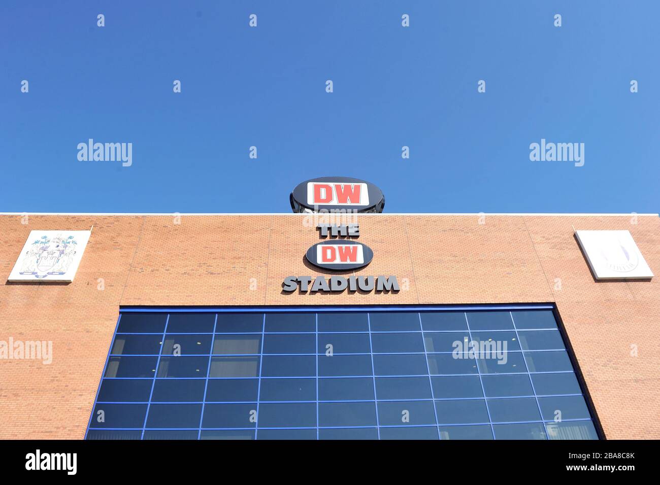 General view of the DW Stadium Stock Photo