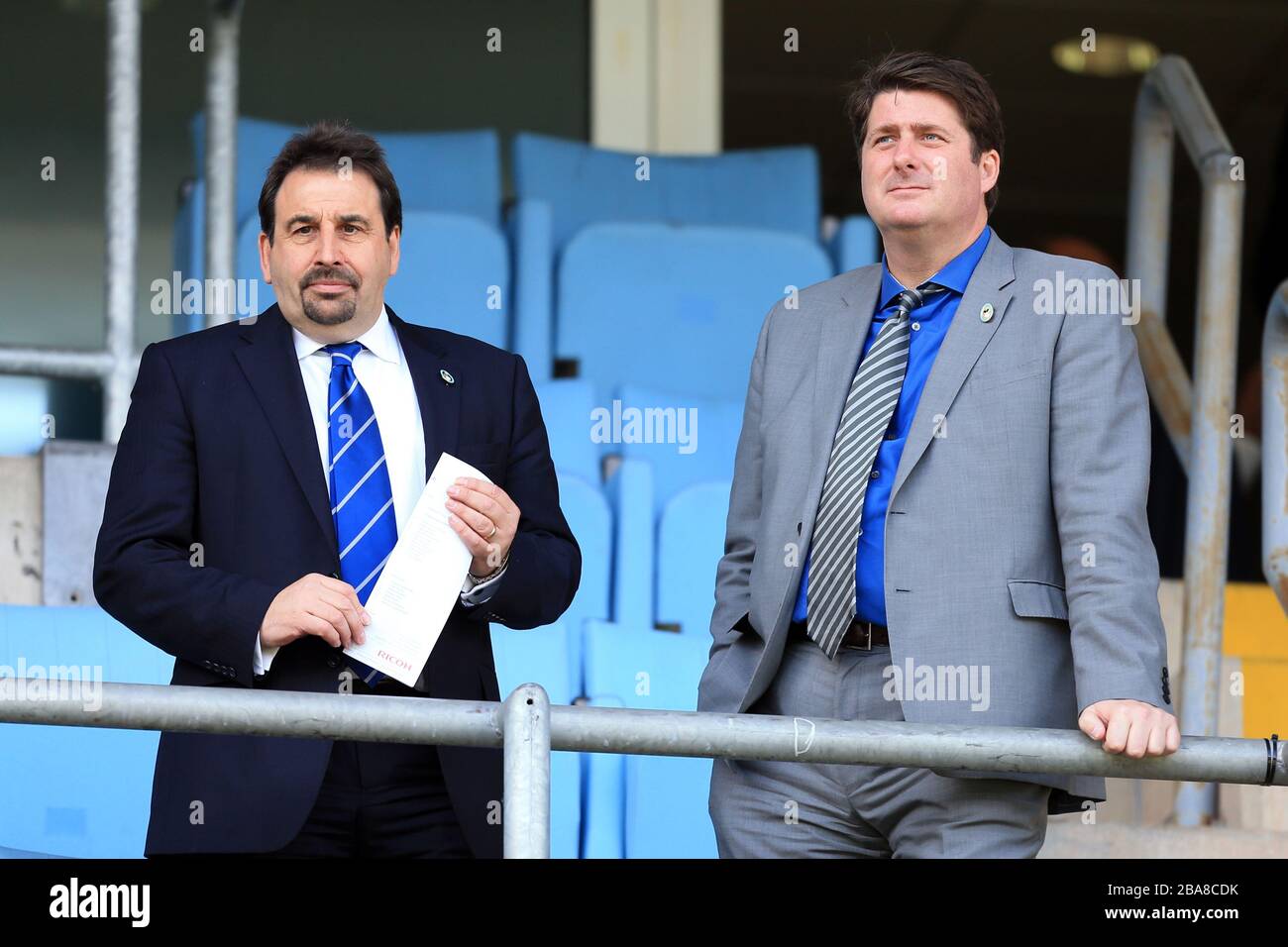 Coventry City development director Steve Waggott (l) and managing director Tim Fisher (r) Stock Photo