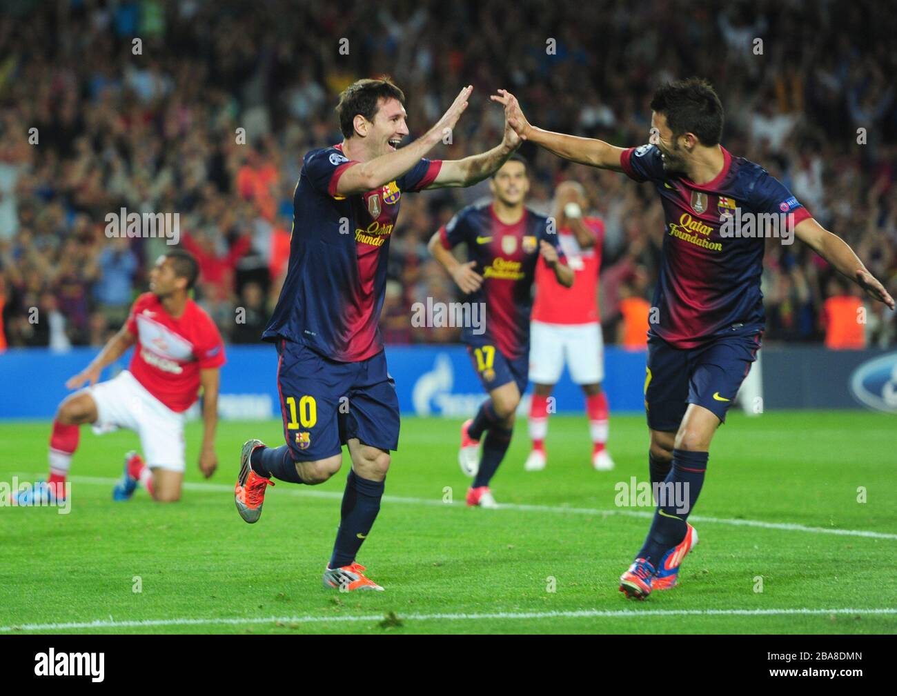 Lionel messi barcelona goal hi-res stock photography and images - Alamy