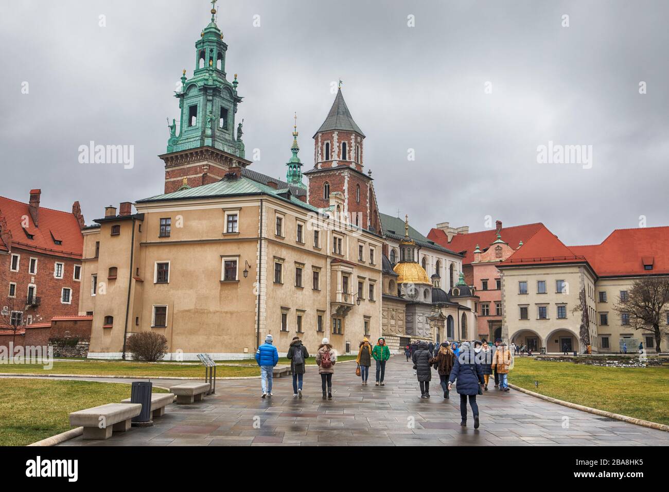 Wavel Cathedral, Krakow, Poland Stock Photo