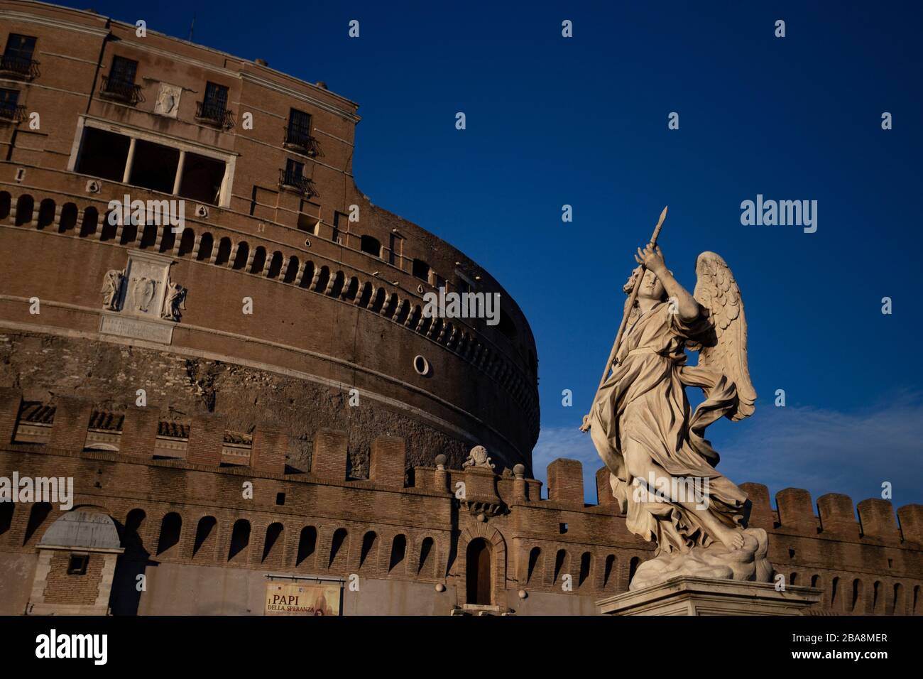 Castle of the Holy Angel (Castel Sant’Angelo) in Rome, Italy Stock Photo