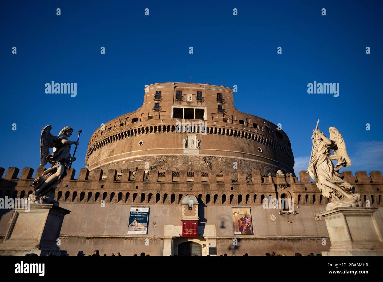 Castle of the Holy Angel (Castel Sant’Angelo) in Rome, Italy Stock Photo