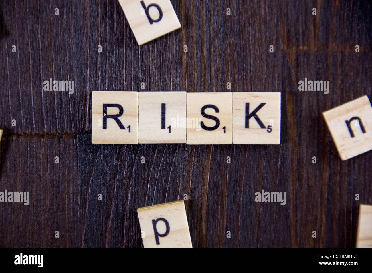 Word or phrase Risk made with scrabble letters. Great photo for your ...