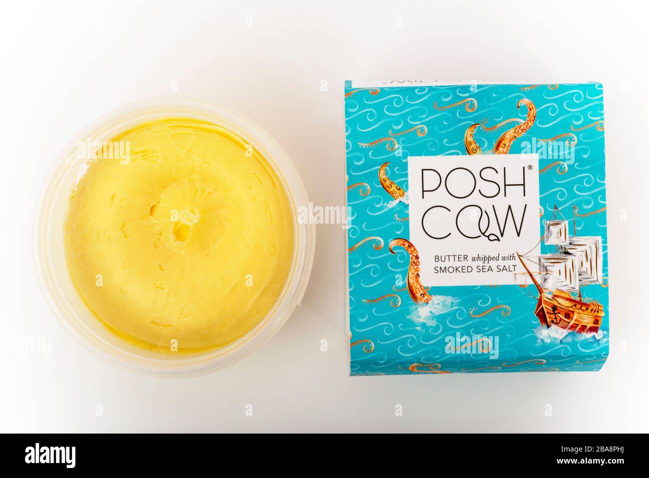 Posh Cow butter Stock Photo