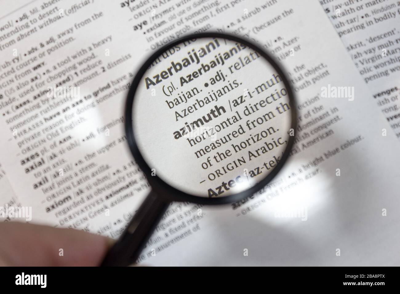 Azimuth definition hi-res stock photography and images - Alamy