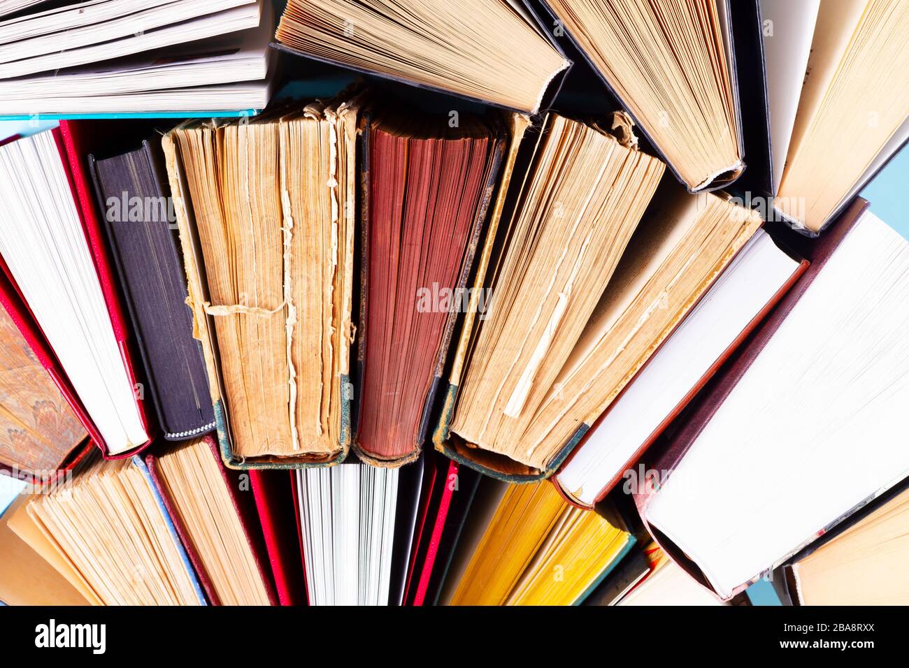 Pile of old books Stock Photo - Alamy
