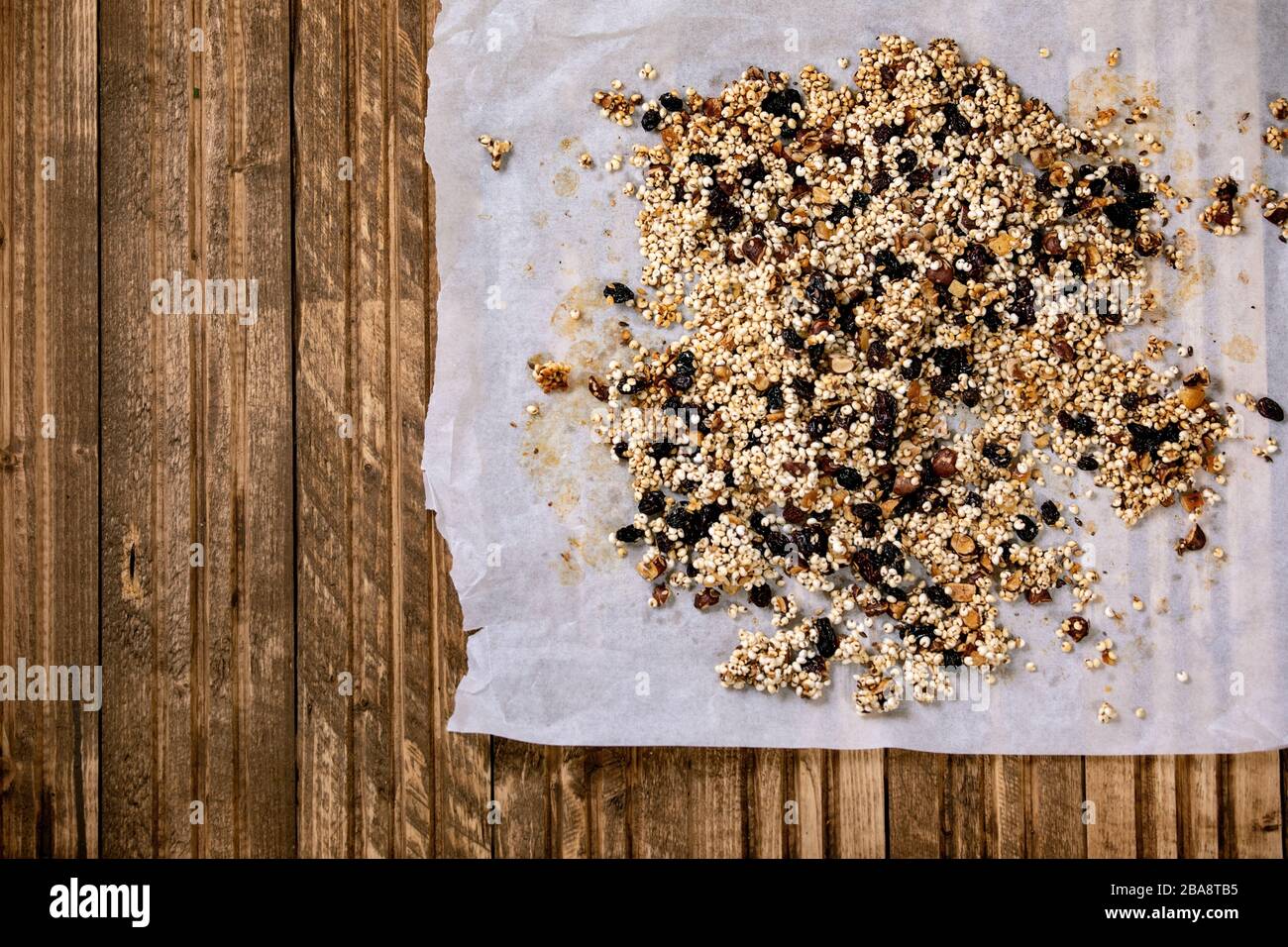 Homemade puffed millet granola Stock Photo Alamy