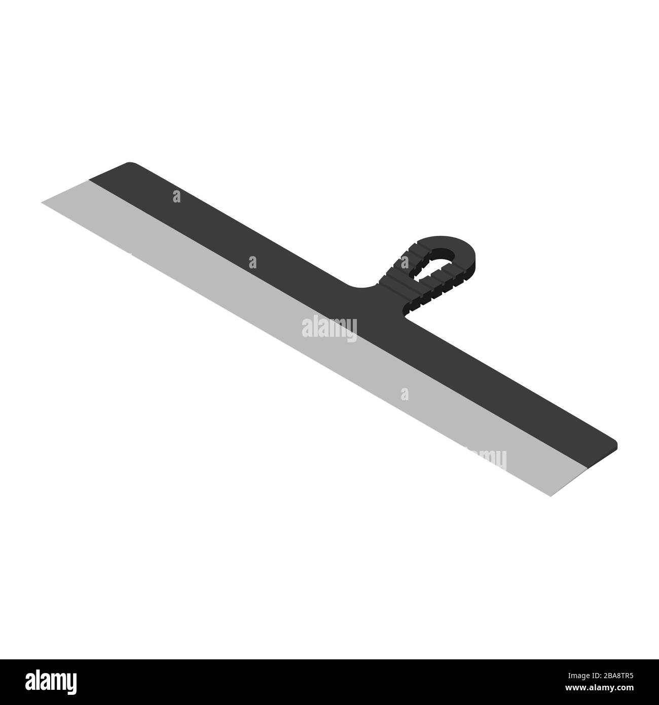 Putty knife vector isolated on white background isometric view Stock Vector