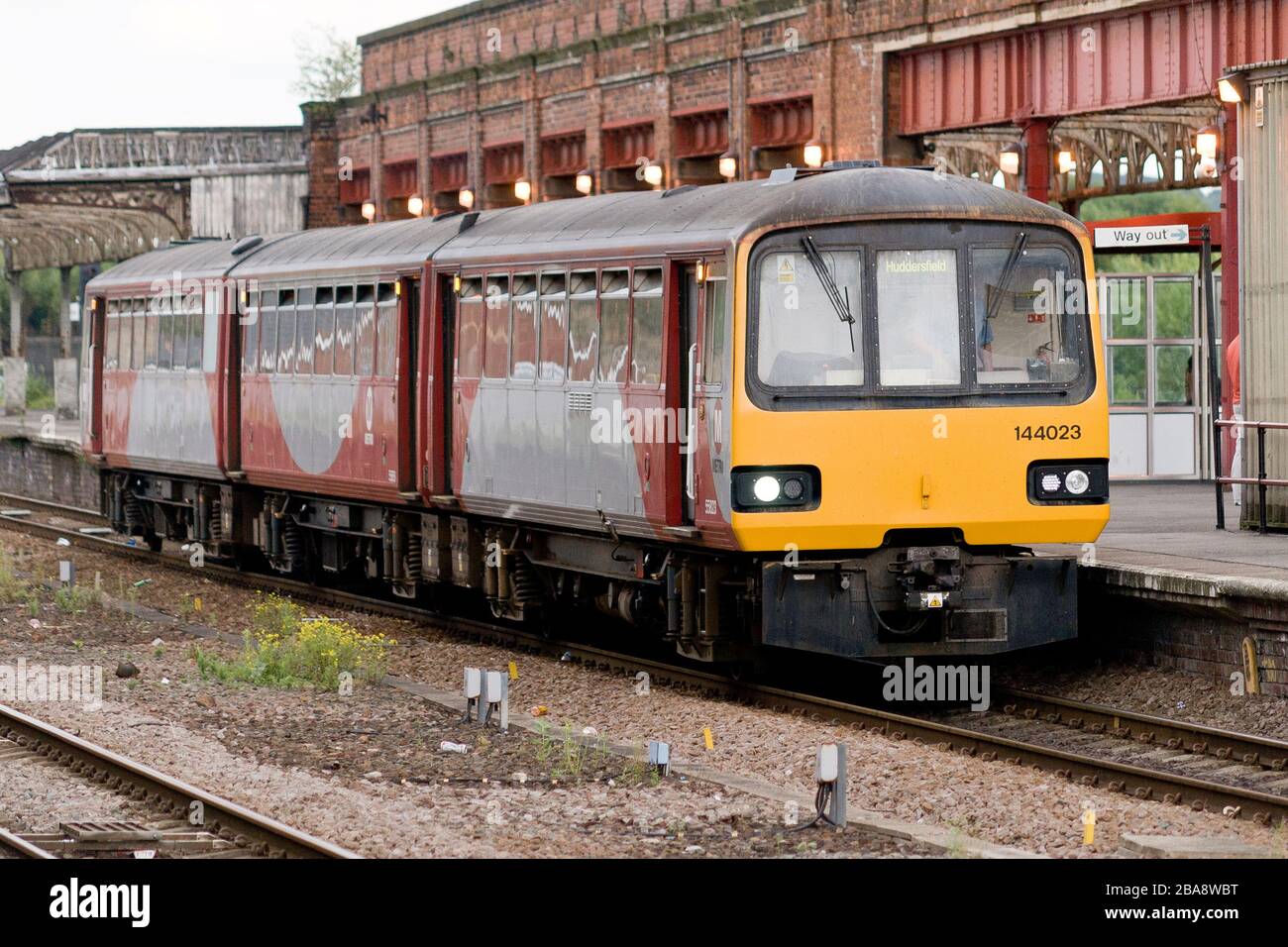 A pacer train at Wakefield Kirkgate in 2009 Stock Photo