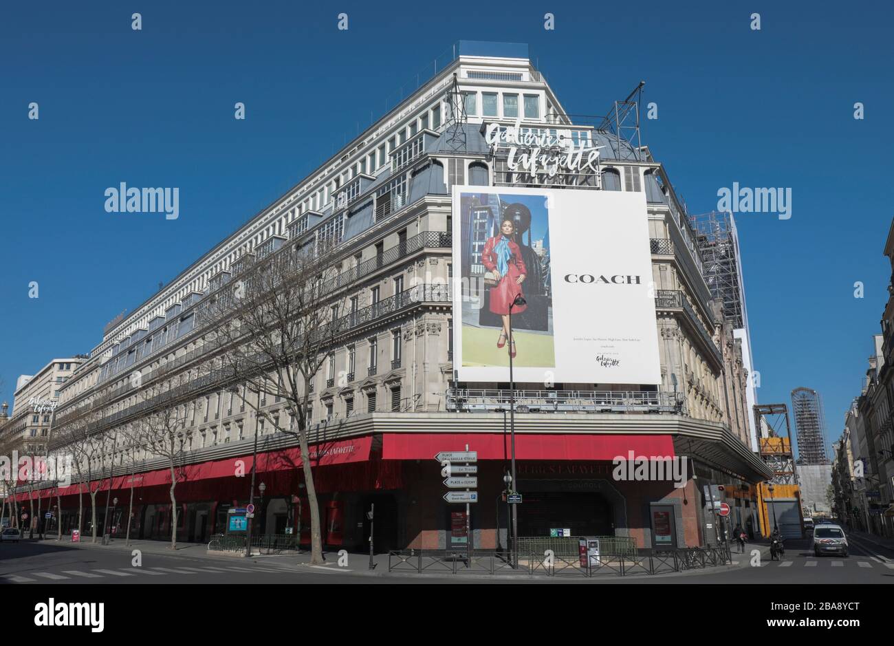 CORONAVIRUS: OPERA DISTRICT Stock Photo