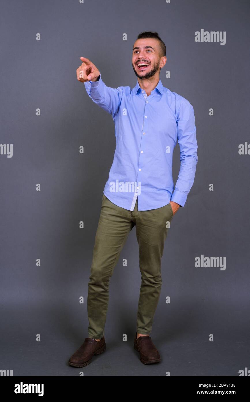 Full body laughing bearded hi-res stock photography and images - Alamy