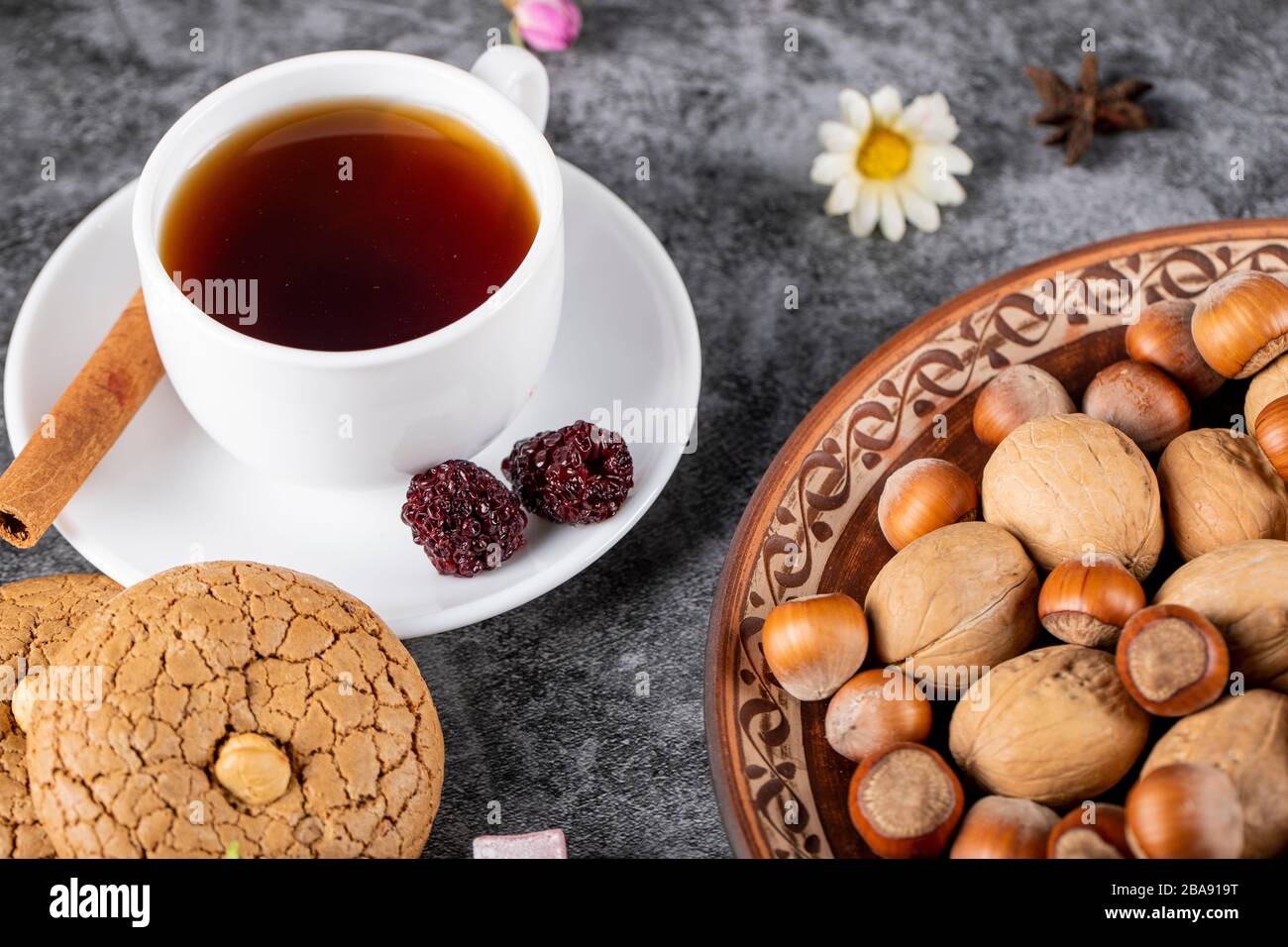 Tea top view hi-res stock photography and images - Alamy