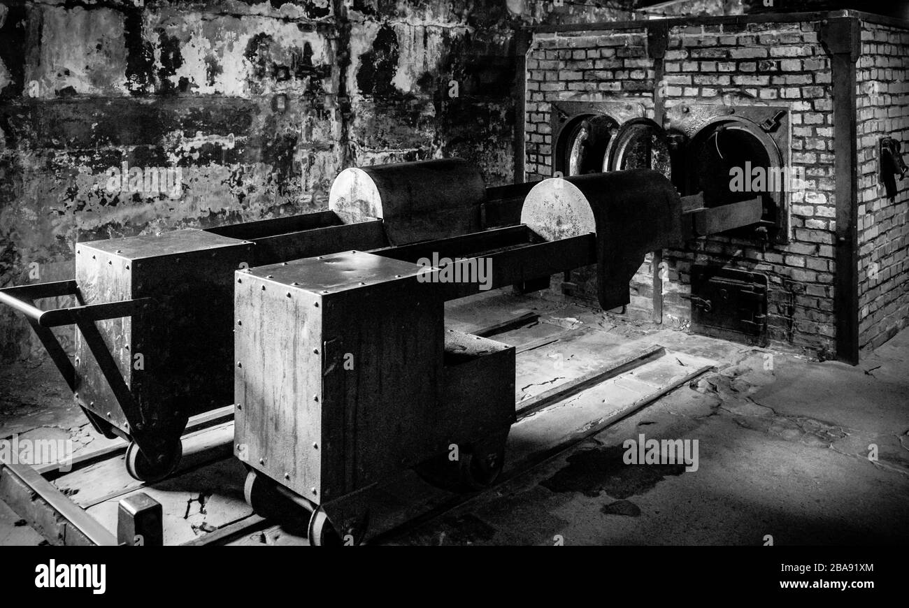 Gas Chamber 1, Auschwitz, Poland. Stock Photo