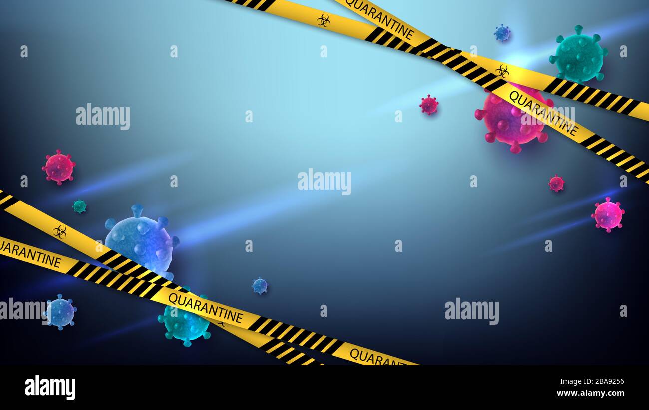 Quarantine Coronavirus Concept Background Stock Vector Image & Art Alamy