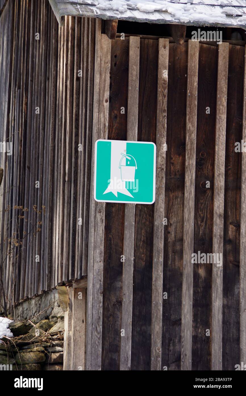Upstate New York Maple Syrup shed Stock Photo Alamy