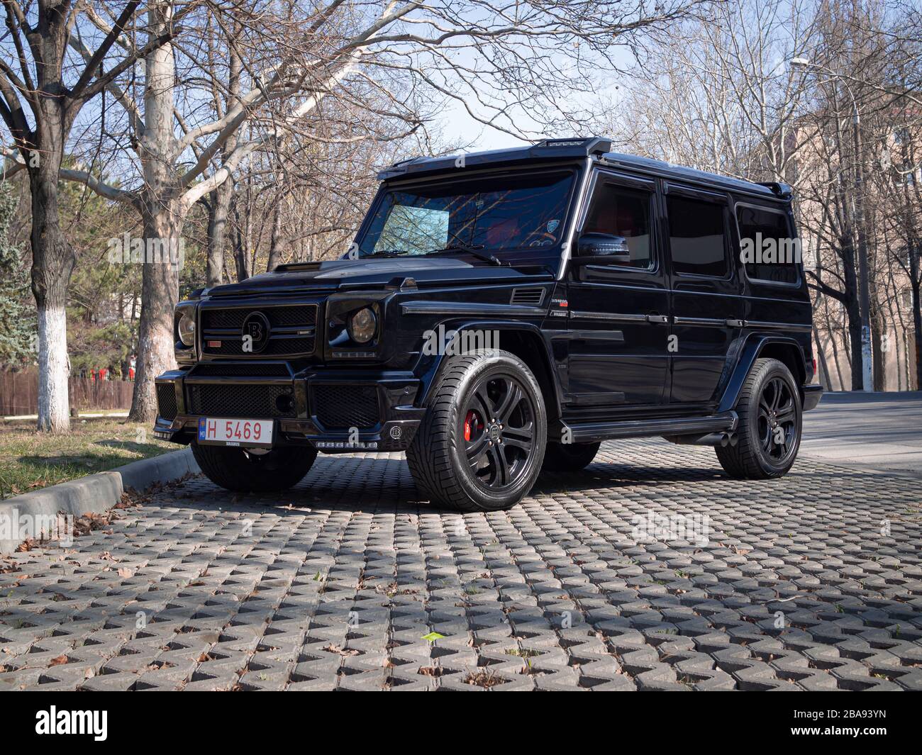 Chisinau Moldova Marsh 19 17 Mercedes Benz Brabus G700 5 5 V8 700cv G 63 Amg W463 Stock Photo Alamy