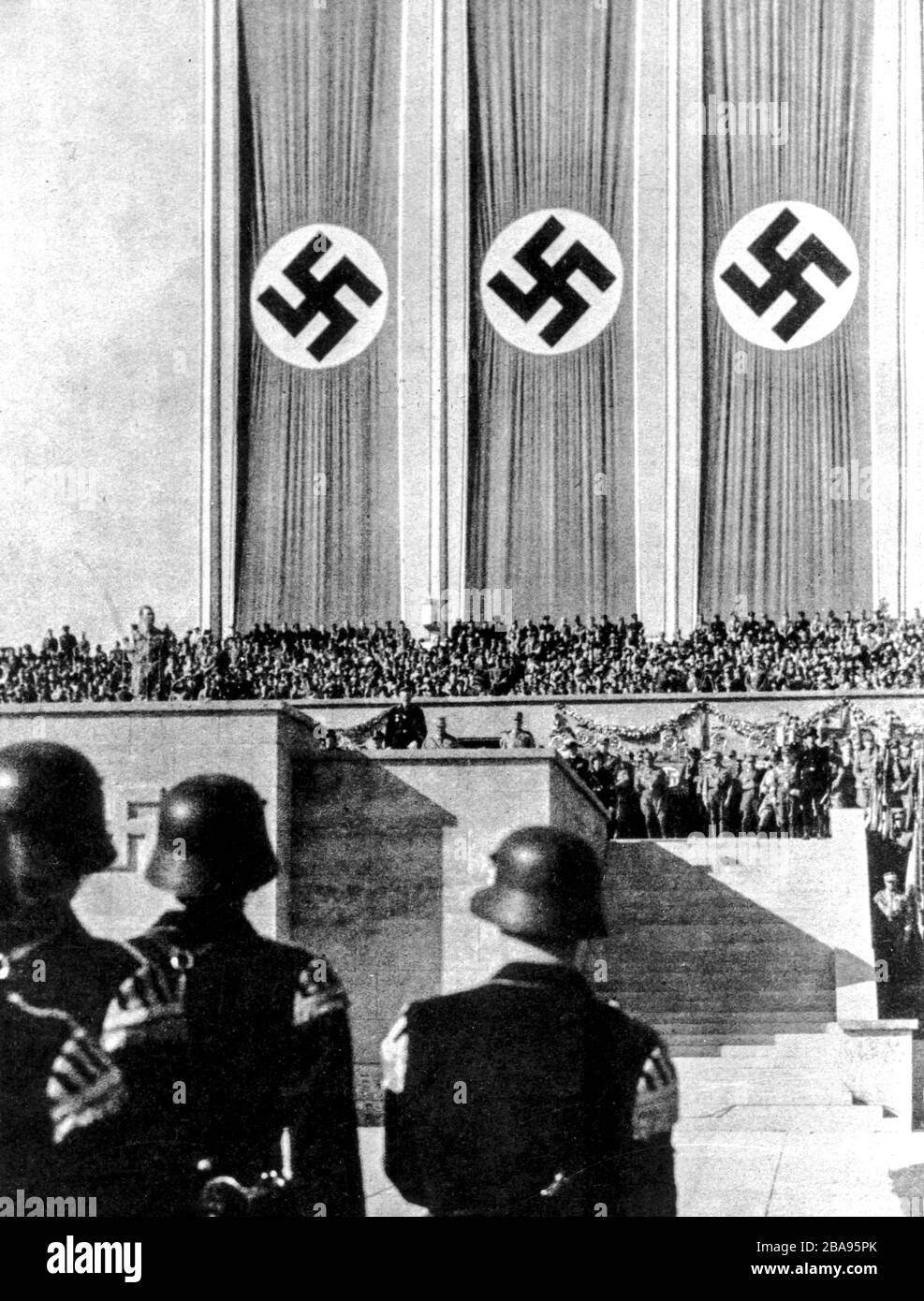 Hitler Youth Parade, Berlin, May 1, 1937 Stock Photo