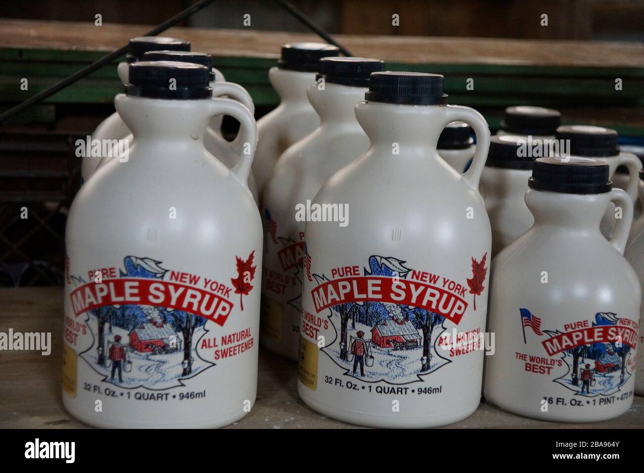 Pure New York Maple Syrup Stock Photo Alamy