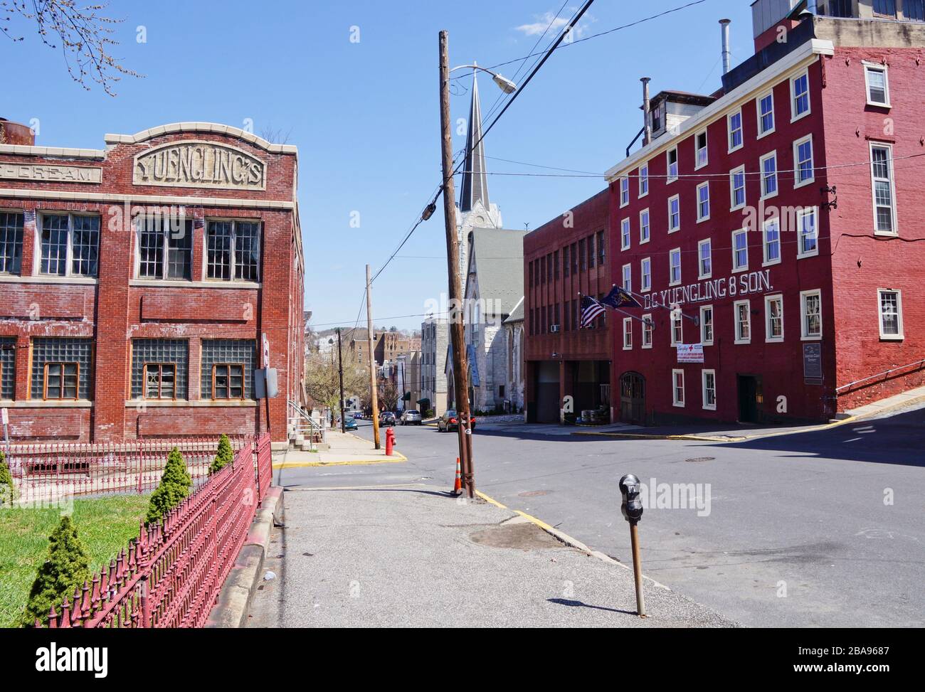 Pottsville USA 14 April 2013 Pottsville PA street Stock Photo Alamy
