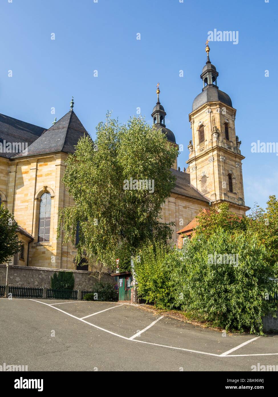 basilica in goessweinstein Franconia Bavaria Stock Photo