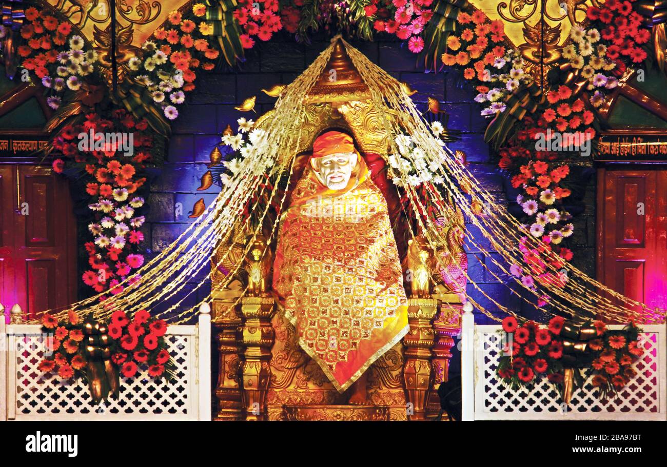 Shirdi Sai Baba, Lord Sai Ram Temple - HD Wallpaper Stock Photo