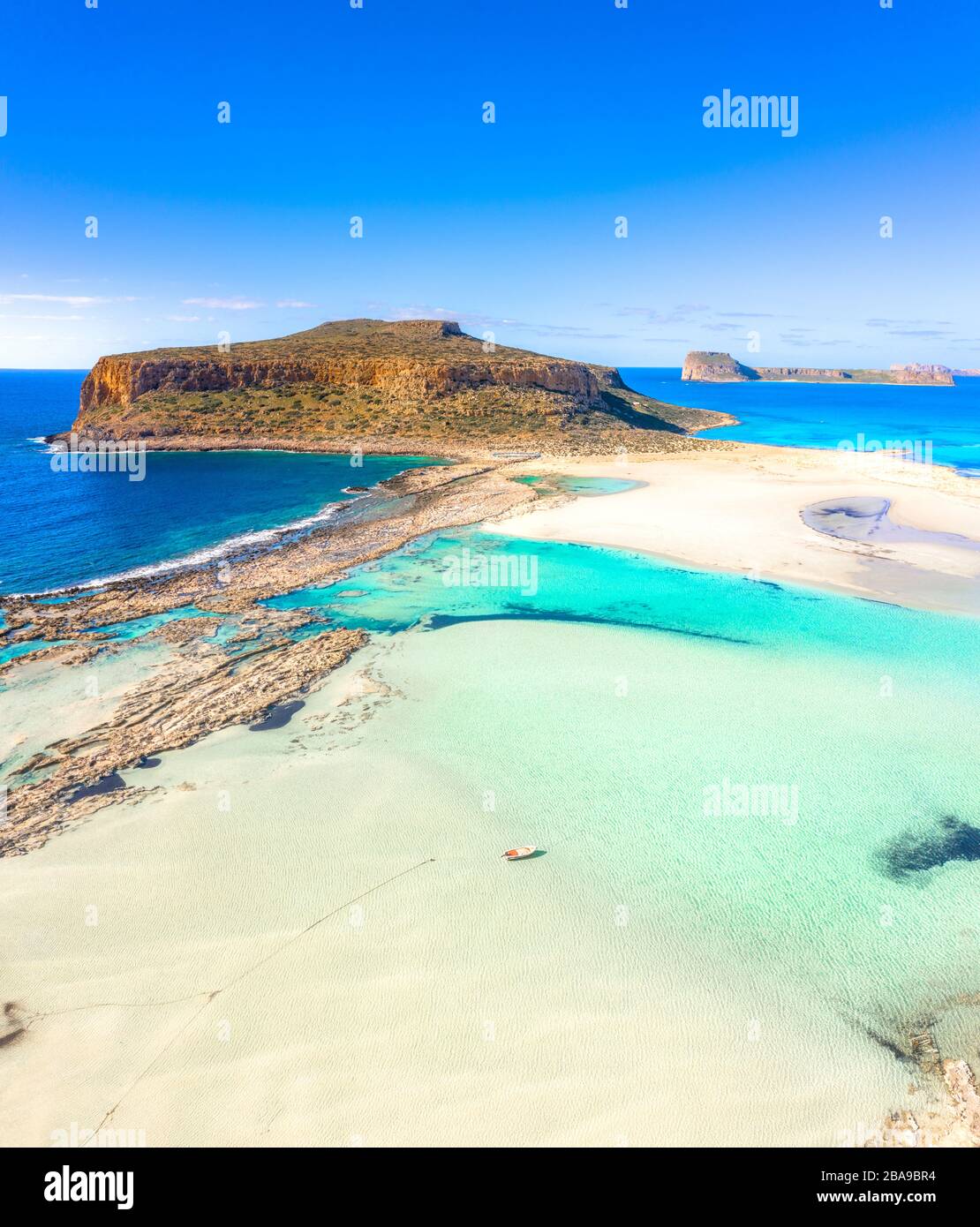 Amazing view of Balos Lagoon with magical turquoise waters, lagoons ...