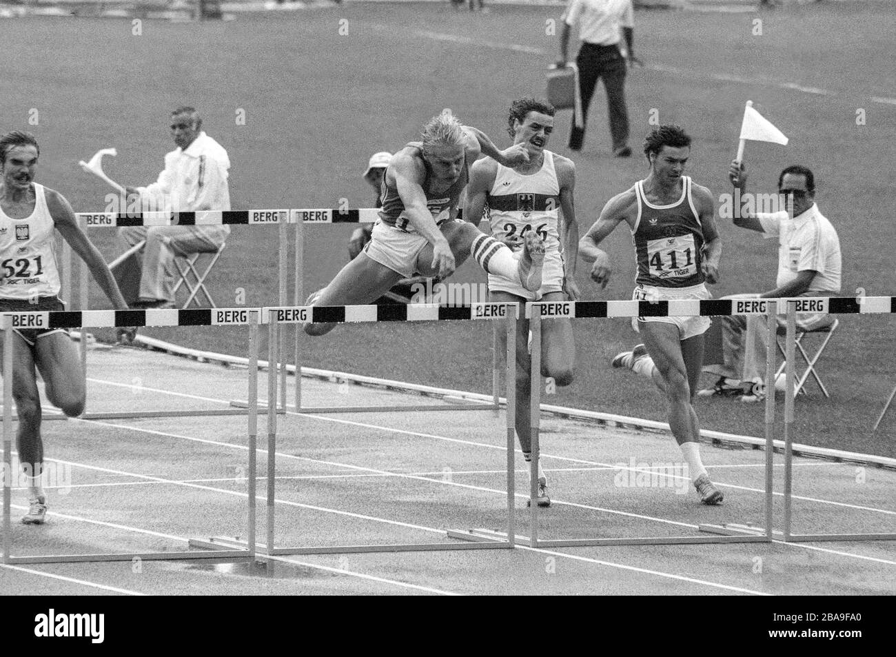 ARTO BRYGGARE Finnish track and field athlete in 110m hurdles at European Championship in Athens