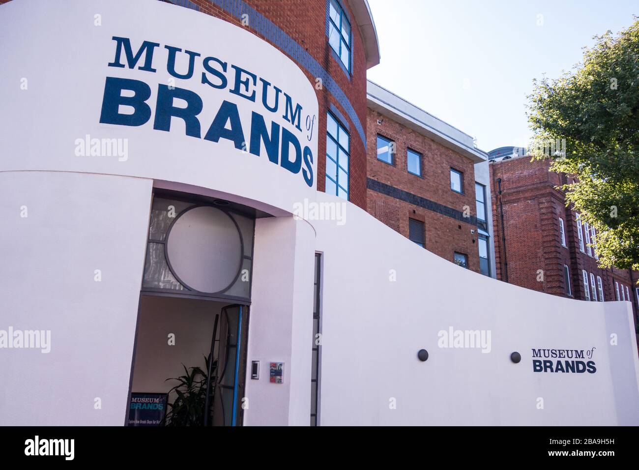 LONDON- Museum of Brands, Packaging and Advertising- A museum in Ladbroke Grove area of west London Stock Photo