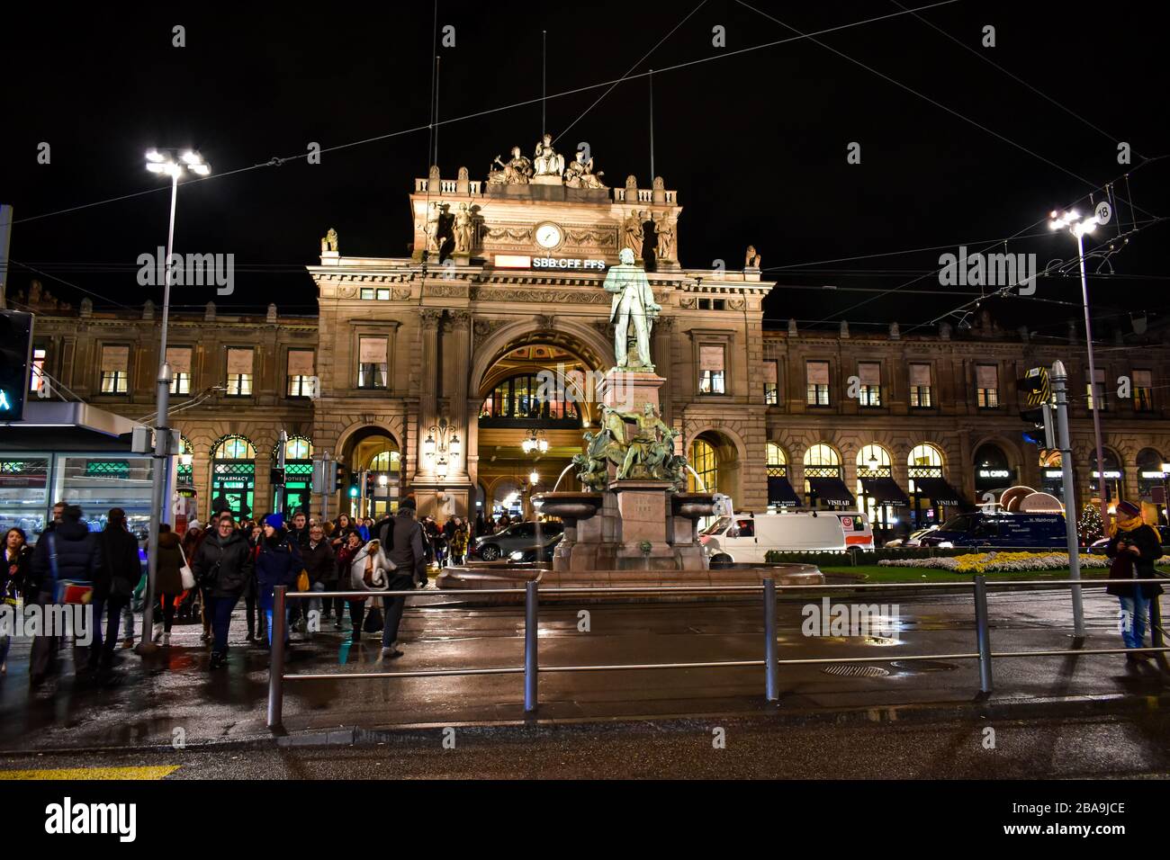 Zurich Hauptbahnhof Stock Photo